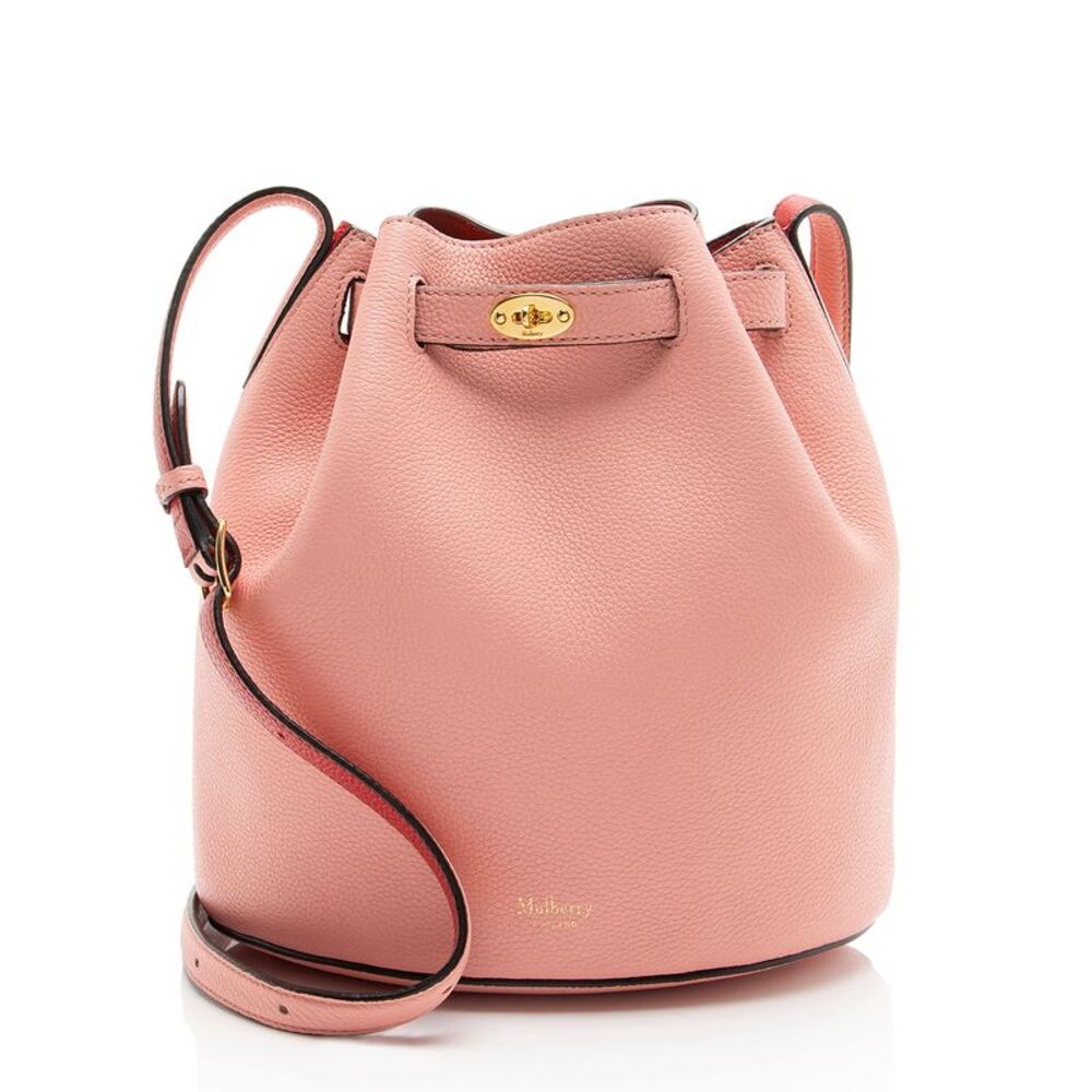 Mulberry Grained Leather Abbey Small Bucket Bag